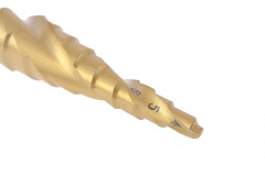 Сверло по металлу шаговое 4-12 мм, Р4М3 HSS. шестигранный хвостовик Matrix 72353