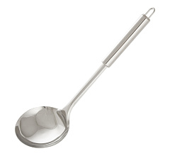 Половник из нержавеющей стали, NIMBUS, 31,8х9,6 см, овальная ручка с подвесом 7417 Mallony