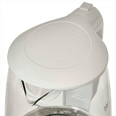 Чайник электрический Delta Dl-1058W, корпус из жаропрочного стекла, 2200 Вт, 2 л, белый