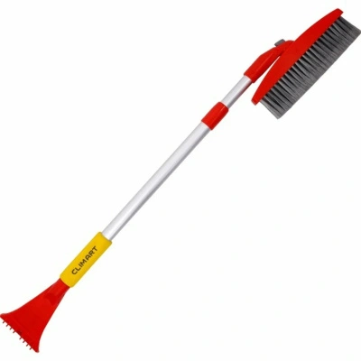Щетка для снега телескопическая с поворотной головкой Clim Art, 76-112 см купить в отделе магазина Экономстрой