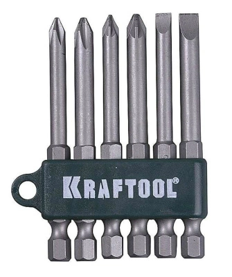 Набор бит Kraftool, Cr-V, 26061-Н6 (6 предметов) купить в отделе магазина Экономстрой
