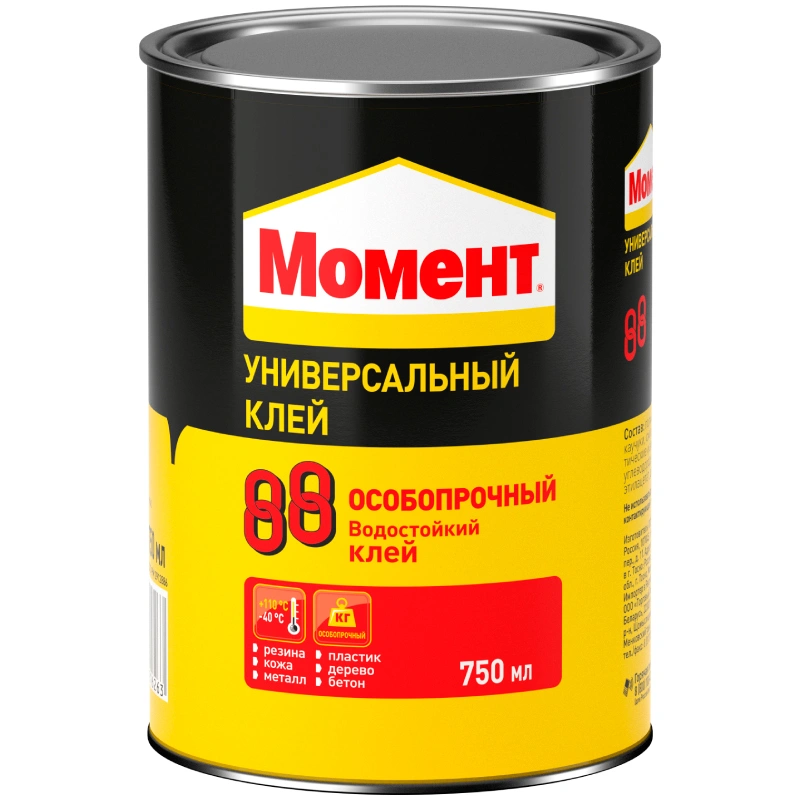 Контактный клей универсальный Момент 88, 750 мл купить в отделе Универсальный магазина Экономстрой