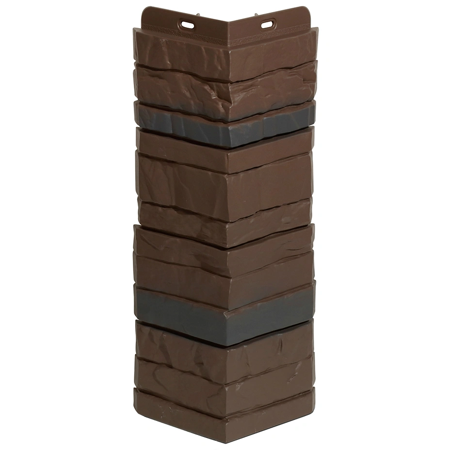 Угол наружный Docke STEIN 400х145 мм темный орех купить в отделе Комплектующие для сайдинга магазина Экономстрой