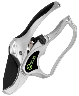 Секатор 200 мм, прямого реза, с храповым механизмом, титановый (30 мм) 0233 купить в отделе магазина Экономстрой