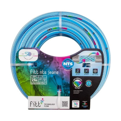 Шланг пищевой противоскручивающийся Fitt Nts Jeans, 1/2&quot;, 25 м