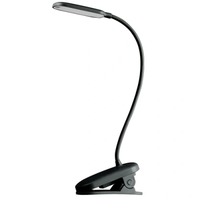 Светильник настольный ЭРА NLED-525-6W-BK, аккумуляторный, на прищепке, черный купить в отделе магазина Экономстрой