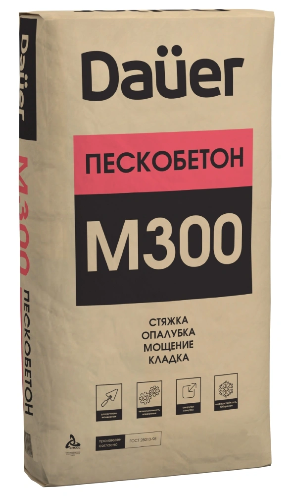 картинка Пескобетон М-300 Dauer, 30 кг от магазина Экономстрой
