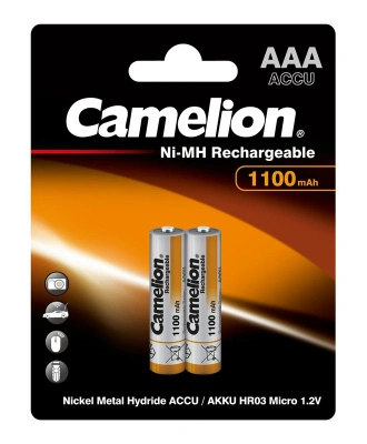 Аккумулятор Camelion AAA Ni-Mh BL-2, 1100mAh, 1,2V (2 шт)