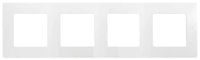 Рамка 4 поста белая Etika купить в отделе магазина Экономстрой
