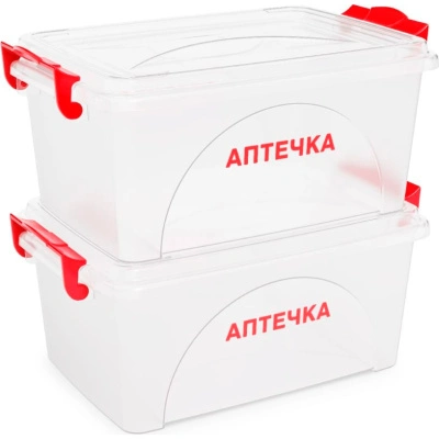 Контейнер прямоугольный ЗПИ Альтернатива Аптечка 4,5 л, с ручками, М7371 купить в отделе магазина Экономстрой
