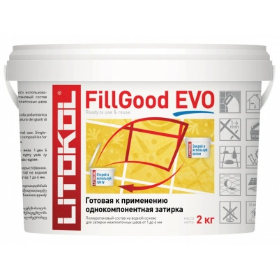 Затирка полиуретановая Litokol FillGood Evo F.110 Grigio Perla, 2 кг