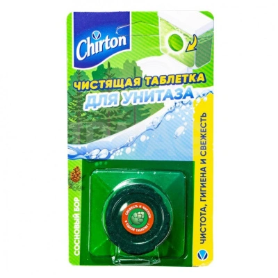 Чистящая таблетка для унитаза Чиртон, сосновый бор, 50 г