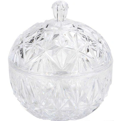 Сахарница Шарм с крышкой, 0,35 л (прозрачный) купить в отделе магазина Экономстрой