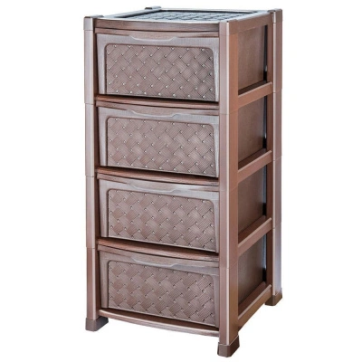 Комод Эльфпласт, Виола, 4-х секционный купить в отделе магазина Экономстрой