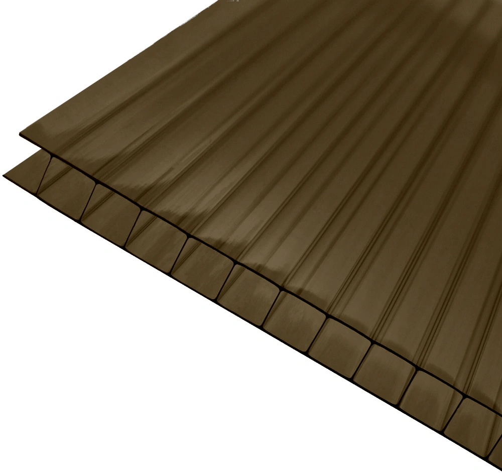 Поликарбонат сотовый 6 мм 2,1х12 м, бронза купить в отделе Поликарбонат сотовый магазина Экономстрой
