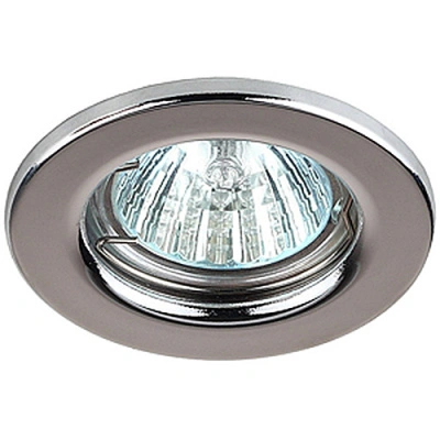 Светильник ЭРА ST1 CH MR16 12/220V, сталь, штамповка, хром