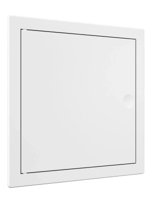 Люк ревизионный нажимной 120х120 с фланцем 100х100 пластик купить в отделе магазина Экономстрой