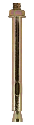 Анкерный болт с шестигранной гайкой, сталь, желтый цинк, 12х129 мм