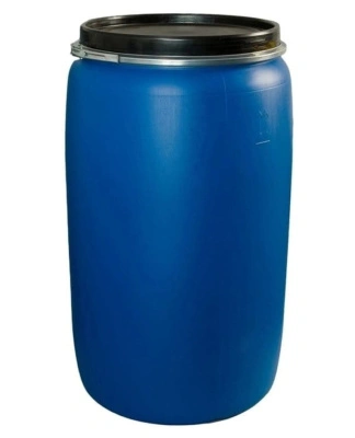 Бочка ЗТИ Оpen Top 227 л, пластиковая, сине-фиолетовая, с крышкой купить в отделе магазина Экономстрой