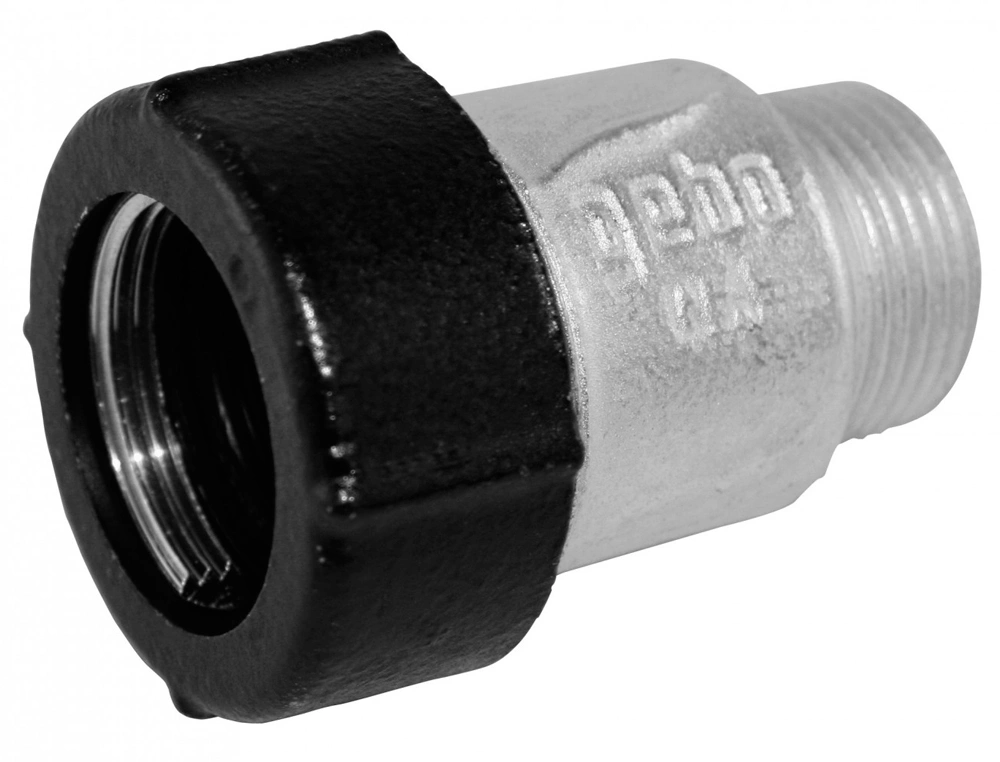 Муфта обжимная чугунная оцинкованная, наружная резьба, Gebo Quick, 1/2" купить в отделе Фитинги резьбовые магазина Экономстрой