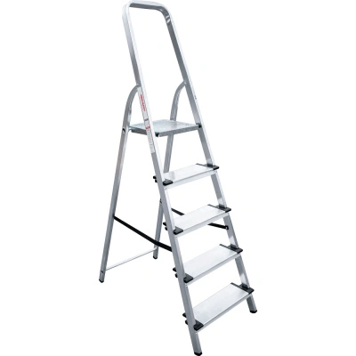 Стремянка алюминиевая Новая Высота NV 1117, 5 ступеней, ширина ступени - 130 мм купить в отделе магазина Экономстрой