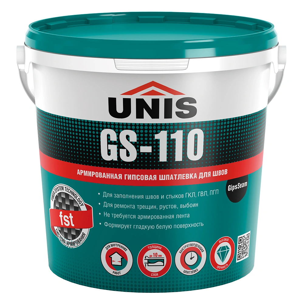 Шпатлевка для швов Unis GS-110 GipsSeam ГКЛ, 5 кг купить в отделе Шпаклевки магазина Экономстрой