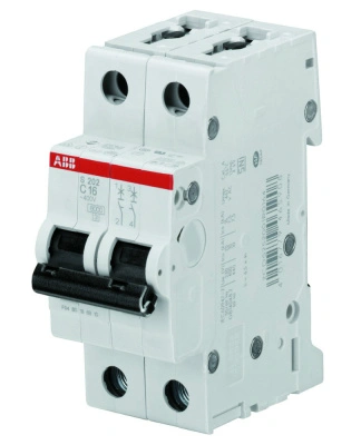 Автоматический выключатель ABB S202 C32, 2P (32А; 6kA), 2CDS252001R0324 купить в отделе магазина Экономстрой