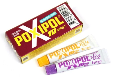 Клей POXIPOL, эпоксидный, прозрачный, 14 мл