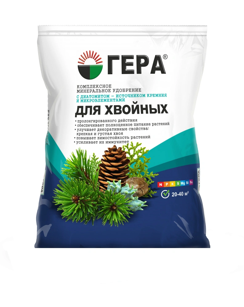 Удобрение комплексное Хвойное 0,9 кг ГЕРА 02039 купить в отделе Удобрения для хвои магазина Экономстрой