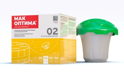 Средство для бассейна Mak, MAK 4, таблетки (в диффузоре), 0,04 кг, дезинфекция 268825