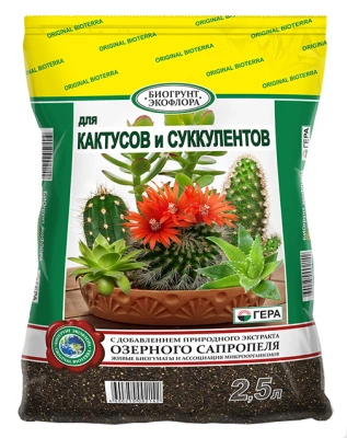 Грунт БиоГрунт "Для Кактусов и Суккулентов" 2,5 л купить в отделе магазина Экономстрой