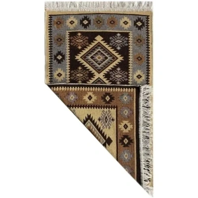 Коврик из хлопка Kilim Usak, 80х150 см, коричневый, бежевый, Турция купить в отделе магазина Экономстрой