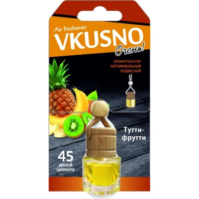 Ароматизатор подвесной флакон Vkusno, тутти-фрутти купить в отделе магазина Экономстрой