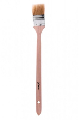 Кисть радиаторная Mtx, натуральная щетина, деревянная ручка, 50 мм