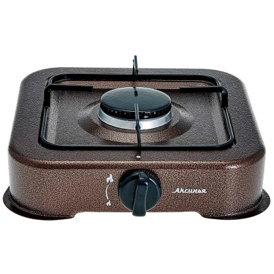 Плита газовая одноконфорочная Аксинья КС-105, коричневый купить в отделе магазина Экономстрой