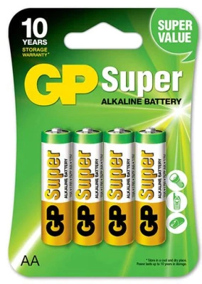 Батарейка алкалиновая GP Super Alkaline LR6-4BL / АА, 1,5V (4 шт) купить в отделе магазина Экономстрой