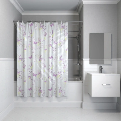 Штора для ванн Dasch La Vita, лаванда, 178х200 см купить в отделе магазина Экономстрой