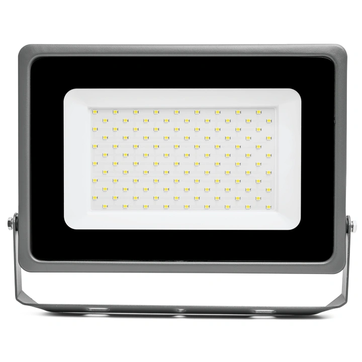 картинка Светодиодный прожектор Wolta, WFL-100W/07, 100 Вт, 6500К, IP65, 9000 Лм, серый от магазина Экономстрой