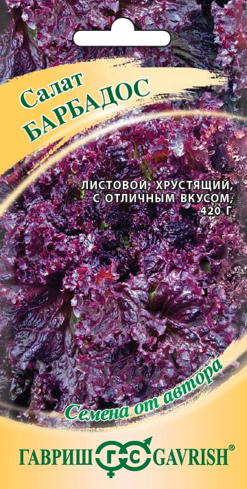 Семена Гавриш Салат Барбадос, 0,5 гр. купить в отделе Семена овощей и ягод магазина Экономстрой