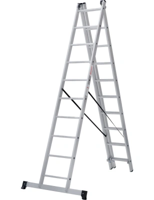 Лестница 3-секции 3х10 ступени, Новая Высота, NV1230/рабочая высота 7,13 м 1230310 купить в отделе магазина Экономстрой