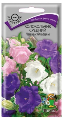 Семена Колокольчик средний Чашка с блюдцем, 0,1 гр. купить в отделе магазина Экономстрой