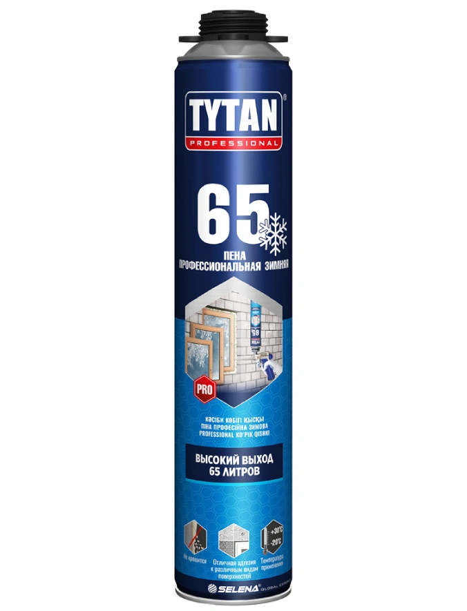 картинка Пена монтажная TYTAN 65 ПРОФИ ЗИМА -20°С, 750 мл от магазина Экономстрой