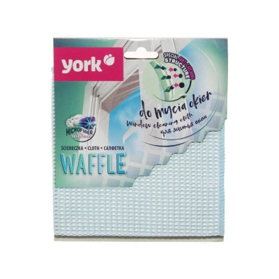 Салфетка из микрофибры для окон вафельная York, 35х35 см купить в отделе магазина Экономстрой