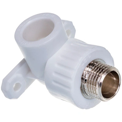 Угольник комбинированный с креплением PP-R, наружная резьба, RTP (РосТурПласт) 10806, PN25, Дн 20х1/2" купить в отделе магазина Экономстрой