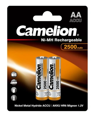 Аккумулятор Camelion AA Ni-Mh BL-2, 2500mAh, 1,2V (2 шт)