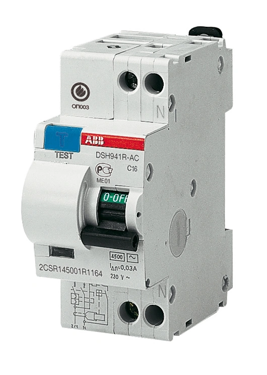 Дифференциальный автомат ABB (АВДТ), 1P+N, 6А, C, 4,5 kA, 30 мA, тип AC, DSH941R купить в отделе Дифференциальные автоматы магазина Экономстрой