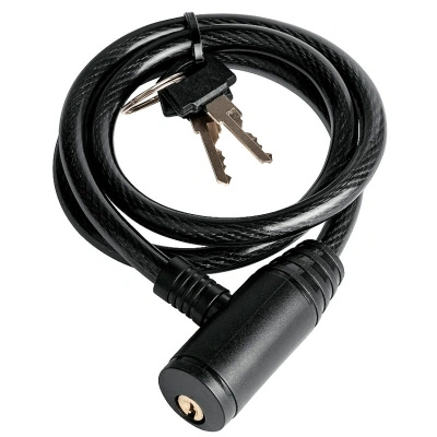 Замок навесной тросовый Ajax PD-0665-KEY, 6 мм, 65 см купить в отделе магазина Экономстрой