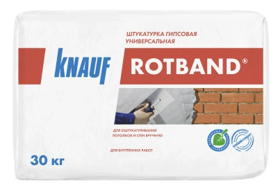 Штукатурка гипсовая универсальная Knauf Ротбанд, 30 кг