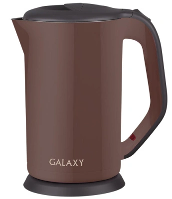 Чайник электрический Galaxy, пластик, коричневый, 2000 Вт, 1,7 л