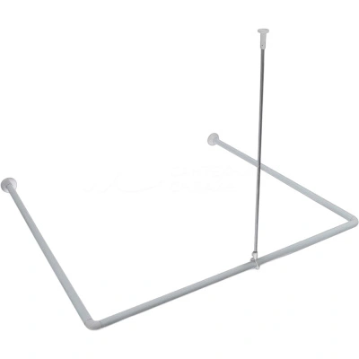 Карниз для ванны универсальный с потолочным креплением Fora 390KUWH, алюминиевый, белый купить в отделе магазина Экономстрой